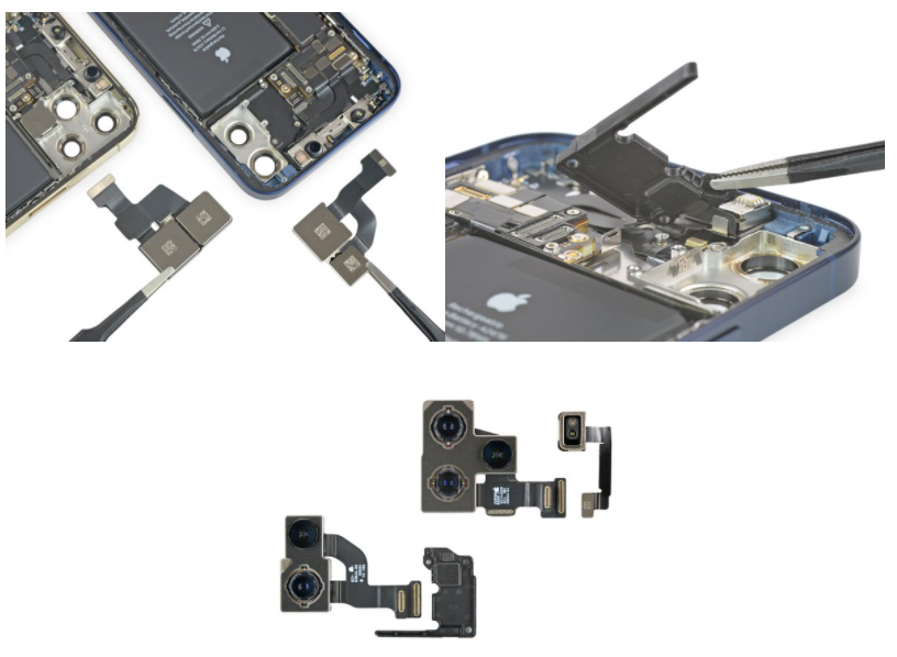 对比iphone12和12pro内部结构