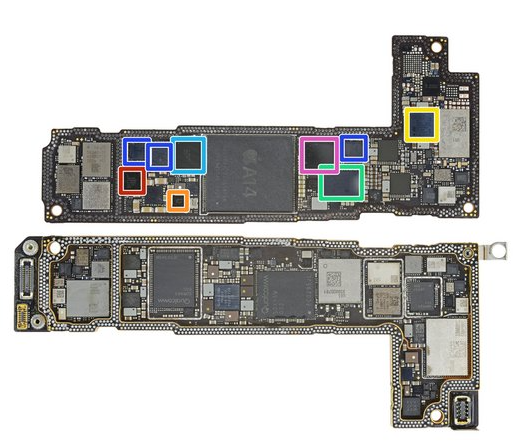 对比iphone12和12pro内部结构