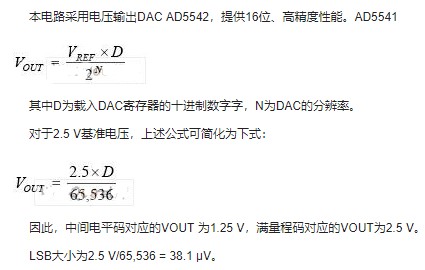 利用AD8628、AD5542和ADR421实现精密数据转换