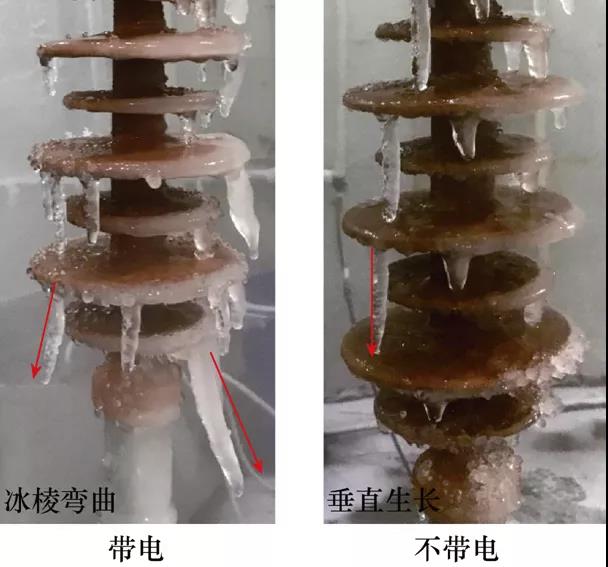 不带电和带电条件下复合绝缘子表面湿覆冰形态.jpg